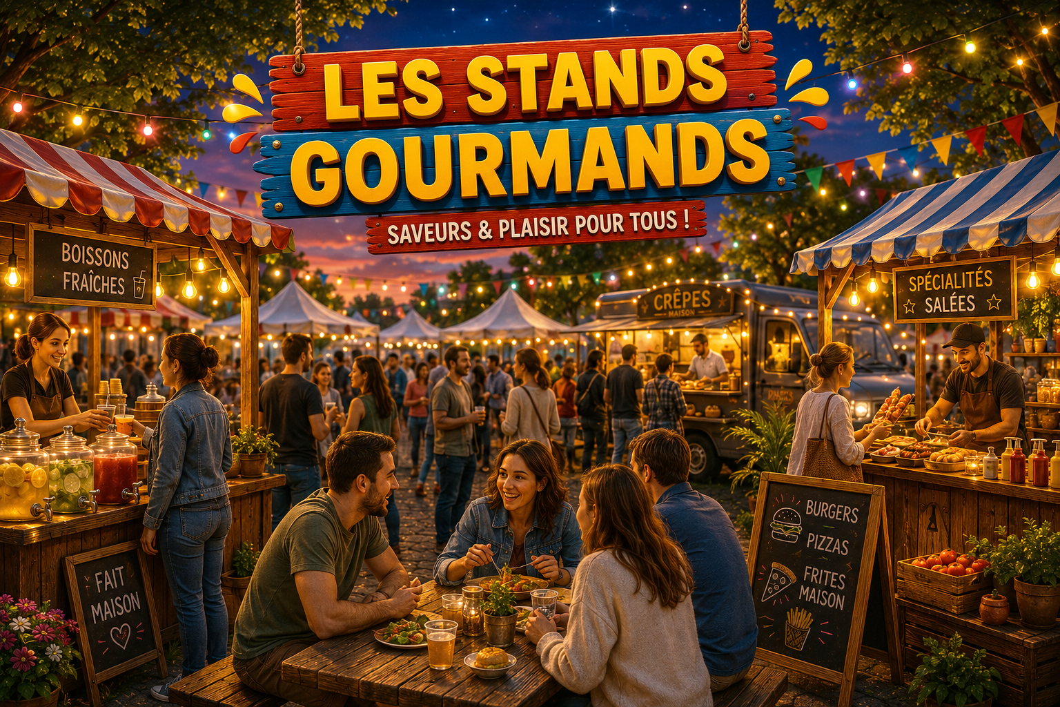 Les stands gourmands de la fête